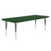 Correll AR3060-REC-29-09 Rectangular Activity Table w/ Plastic Top, 60"W x 30"D - Green