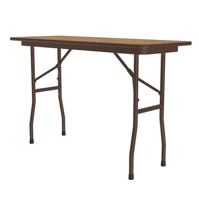 Correll CF1848PX-06 48" Rectangular Folding Table w/ Medium Oak Top, 29"H, Brown