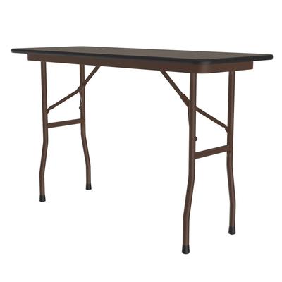 Correll CF1872PX-01 72" Rectangular Folding Table w/ Walnut Top, 29"H