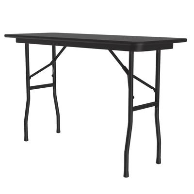 Correll CF1896PX-07 96" Rectangular Folding Table w/ Black Granite Top, 29"H