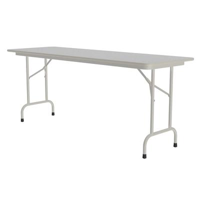 Correll CF2496M 15 96" Rectangular Folding Table w/ Gray Granite Melamine Top, 29"H