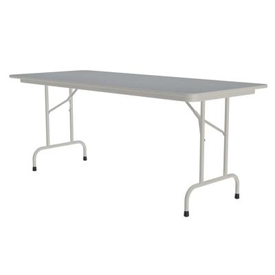 Correll CF3060PX 15 60" Rectangular Folding Table w/ Gray Granite Top, 29"H