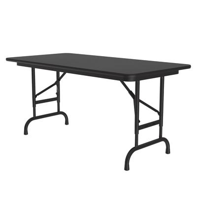 Correll CFA2448PX 07 48" Rectangular Folding Table w/ Black Granite Top, 32"H