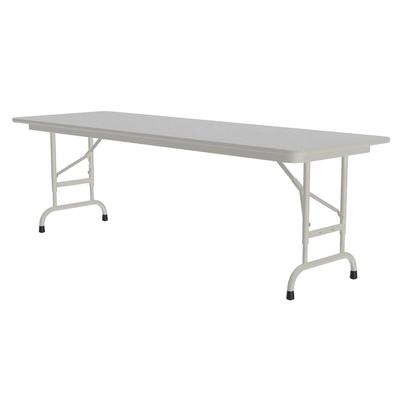 Correll CFA2460M 15 60" Rectangular Folding Table w/ Gray Granite Melamine Top, 32"H