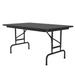 Correll CFA3048PX 07 48" Rectangular Folding Table w/ Black Granite Top, 32"H