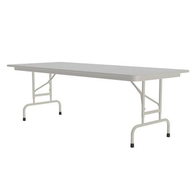 Correll CFA3096M-15 96" Rectangular Folding Table w/ Gray Granite Melamine Top, 32"H