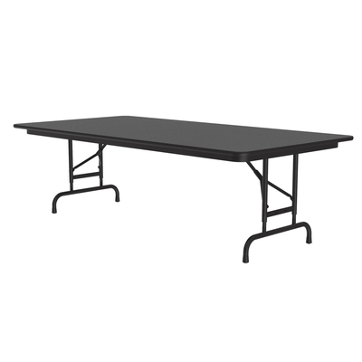 Correll CFA3696M 07 96" Rectangular Folding Table w/ Black Granite Melamine Top, 32"H