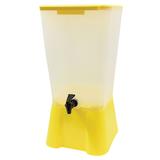 Tablecraft 1055 5 gal Beverage Dispenser - Plastic Container, Yellow Base