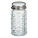 Tablecraft C163-12 1 1/2 oz Salt/Pepper Shaker - Glass, 3 1/8"H, Clear