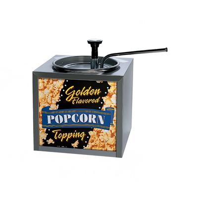 Gold Medal 2195 Buttery Topping Dispenser w/ 133 oz Capacity & Push Top Adjustable Pump, 120v