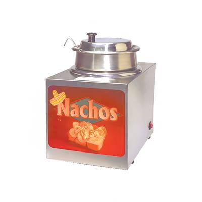 Gold Medal 2365 4 qt Nacho Cheese Dipper Style Warmer - 120v, Silver