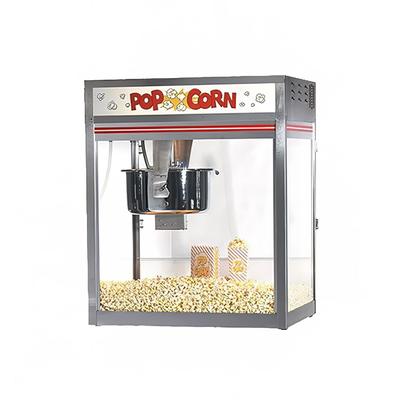 Gold Medal 2557 32 oz Discovery Popcorn Popper w/ Non-Reversible Dome, Back Counter, 120/208v, Stainless Steel