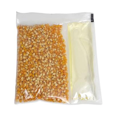 Gold Medal 2645 Mega Pop Glaze Popcorn Kit for 6 oz Kettles w/ Corn & Oil, White