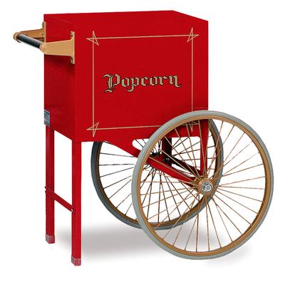 Gold Medal 2659CW Popcorn Cart w/ 2 Spoke Wheels, White