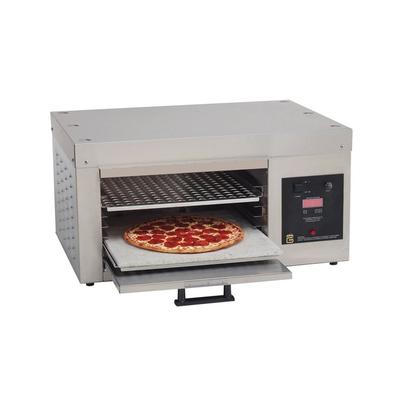 Gold Medal 5554 Countertop Pizza Oven - Single Deck, 120v, 2 Tubular Heat Elements, Push-Button Control