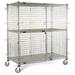 Eagle Group CSC2460 63 1/4" Mobile Security Cage, 27 1/4"D, Chrome, Silver