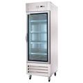 Kelvinator Commercial KCHRI27R1GDR (738278) 26 3/4" 1 Section Reach In Refrigerator, (1) Right Hinge Glass Door, 115v, Silver