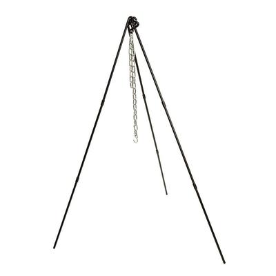 Lodge ATP2 40 60" Adjustable Camp Tripod with Tote Bag, Black