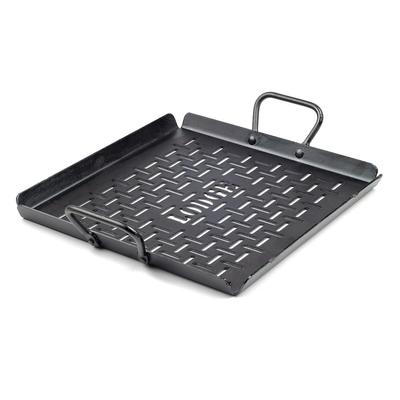 Lodge CRSGP12 Square Grilling Pan with Handles - 13x12" Carbon Steel, Gray