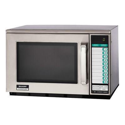  Sharp R22GTF 1200w Commercial Microwave with Touch Pad, 120v, w/ Touchpad Controls, 120