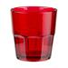 GET 9909-1-R 9 oz Red Plastic Rocks Tumbler