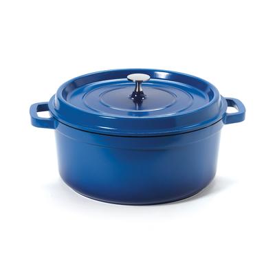 GET CA-006-CB/BK/CC 6 1/2 qt Ceramic Coated Aluminum Dutch Oven, Cobalt Blue