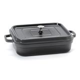 GET CA-010-GR/BK/CC 5 qt Induction Roasting Pan - Aluminum w/ Ceramic Coating, Gray