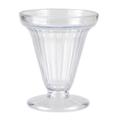 GET ICM-25-CL Dessert Time 6 oz Footed Ice Cream Cup - Plastic, Clear