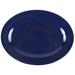 GET M-4010-TB 16 1/4" x 12" Oval Texas Blue Platter - Melamine, Blue
