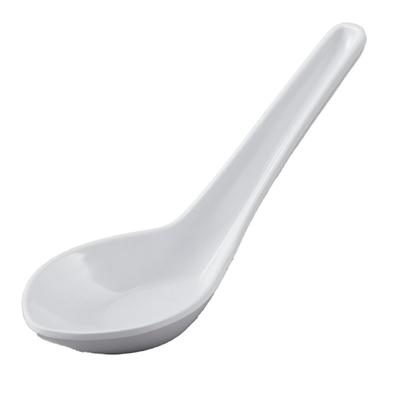 GET M-6030-W Won-Ton Soup Spoon, Melamine, White