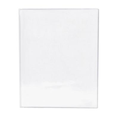 Risch 61 8.5X11 Triple Pocket Vinyl Menu Cover, 8 1/2"W x 11"H, Clear