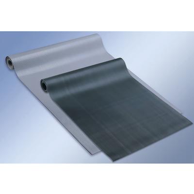 Cactus Mat 1010R-C2 Deep Groove Corrugated Runner - 2' x 105', Vinyl, Black, Black Vinyl, 1/8" Thick