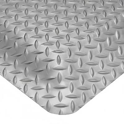 Cactus Mat 1054R-375 GRY Cushion Diamond-Dekplate - 3' x 75', Vinyl, Gray