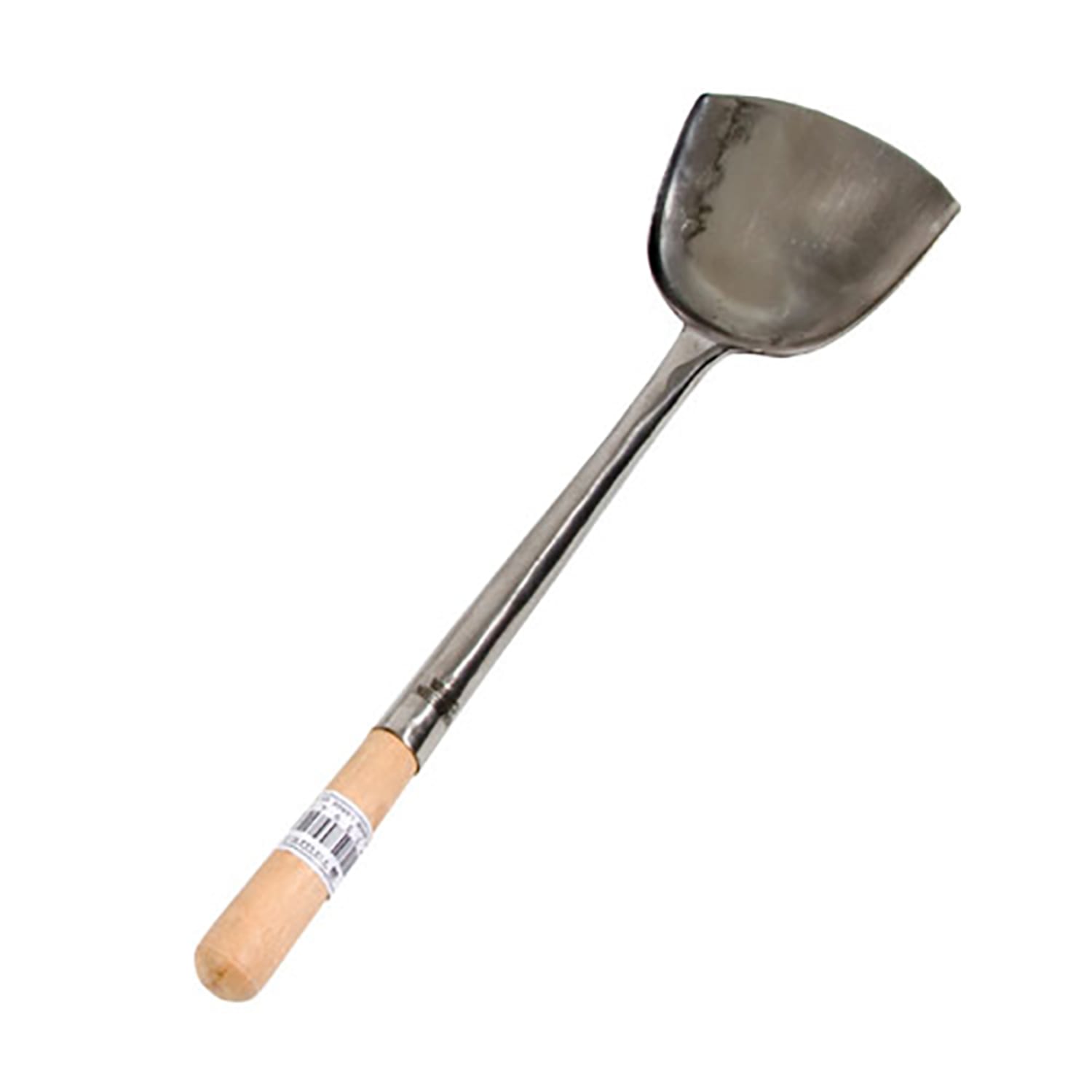 Town 33941 Stainless Steel Wok Shovel 4 1/4 X 4 3/4 in, Wood Handle, 17 1/2 in