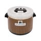 Town 56913W 18 qt Sushi Rice Container, Wood Grain Exterior