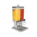 Spring USA 2512-6/5.2 2 3/5 gal Beverage Dispenser w/ Ice Tube - Plastic Container, Stainless Base, Brown