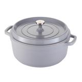 Spring USA 8658-9/28 7 1/5 qt Round Ironlite Casserole Dish - Aluminum, Gray