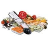 Matfer Bourgeat 215030-035 Mandoline Slicer w/ Pusher & (2) Julienne Blades, Stainless Steel