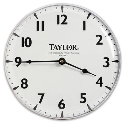 Taylor 166 Patio Clock w/ Silk Screen Graphics, 12 15/16