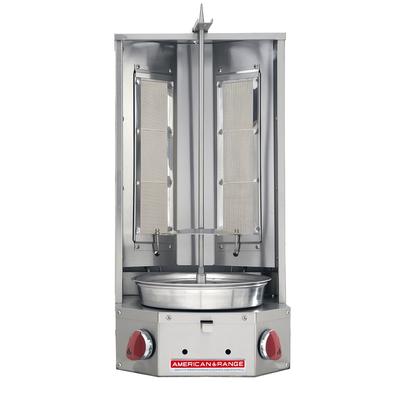American Range AVB-2 NG Gas Gyro Machine w/ 70 lb Capacity - 2 Burners, Stainless Steel, Natural Gas, Gas Type: NG