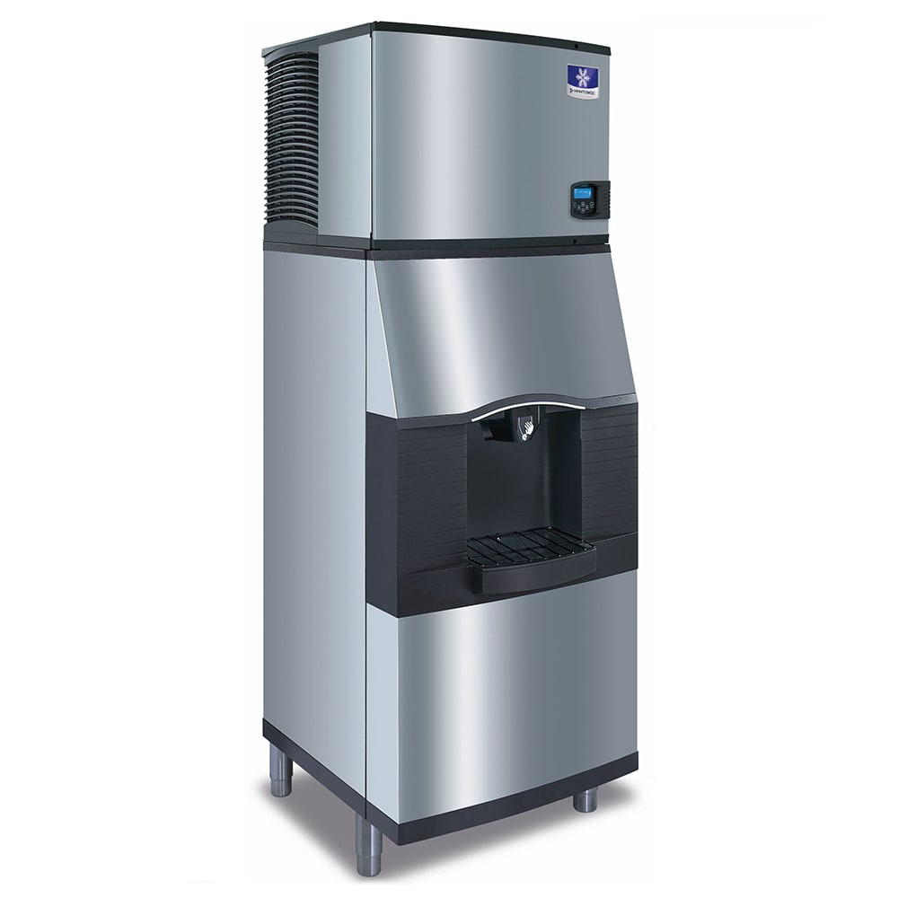 Manitowoc IYT0620W/SFA192 560 lb Half Cube Commercial Ice Machine w/ Water & Ice Dispenser - 120 lb Storage, Bucket Fill, 115v, Stainless Steel | Manitowoc Ice
