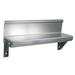 John Boos BHS548R6 5x48" Wall Shelf - 4" Riser, 16 ga Stainless, 48 "x 5", Stainless Steel