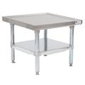 John Boos MS4-3030GSK 30" Mixer Table w/ Galvanized Undershelf Base, 30"D, 14-Gauge Stainless Steel Top, Galvanized Steel Base