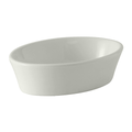 Tuxton BWK-060 DuraTuxÂ© 7 oz. Oval, Ceramic Baking Dish, White