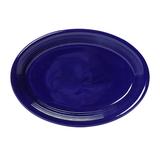 Tuxton CCH-0962 9 3/4" x 7" Oval ConcentrixÂ© Platter - Ceramic, Cobalt, Blue