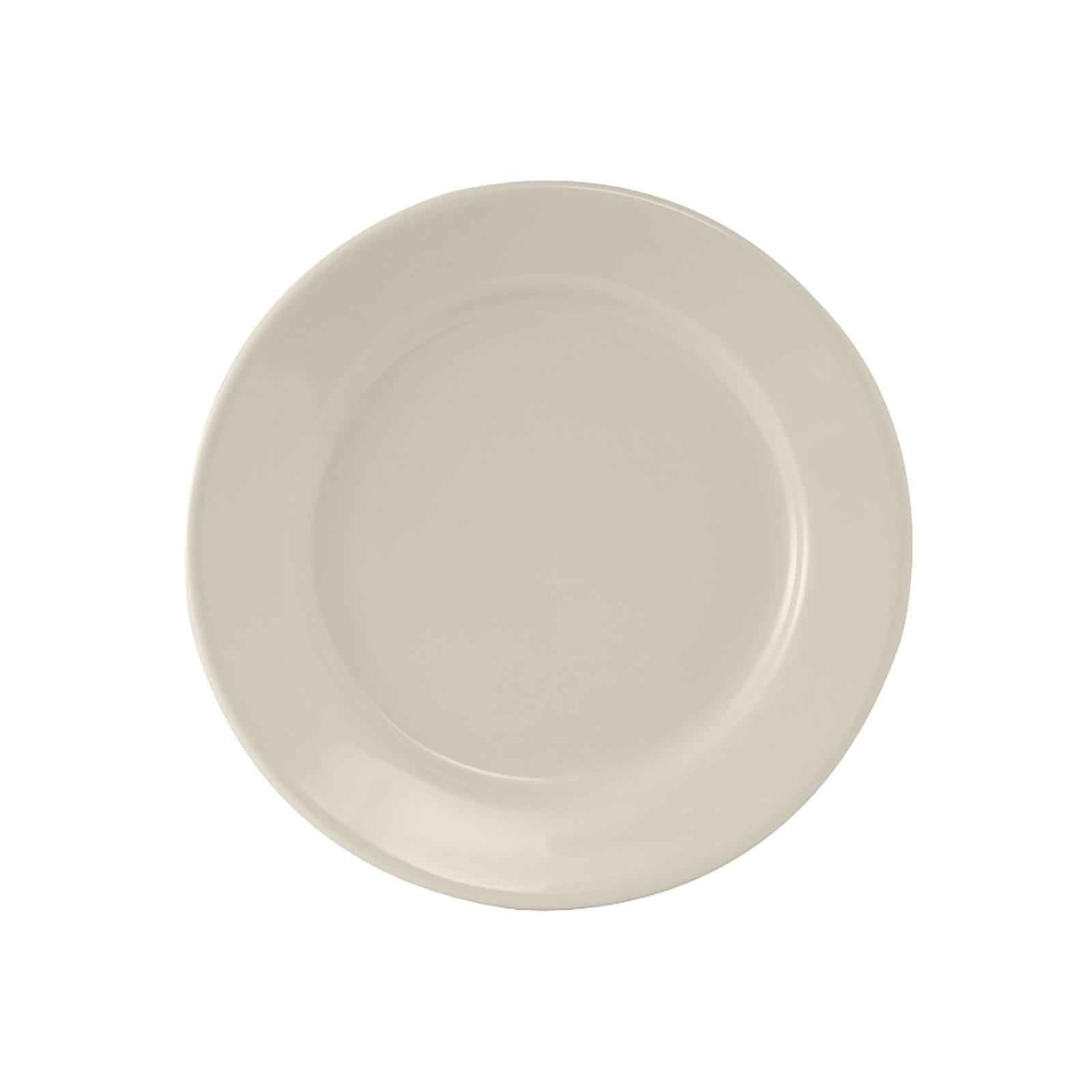 Tuxton TRE-006 6 5/8" Round Reno Plate - Ceramic, American White/Eggshell, 3 Dozen
