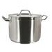 Thunder Group SLSPS4024 24 qt Stainless Steel Stock Pot w/ Cover - Induction Ready