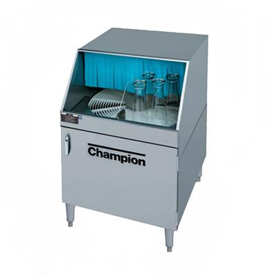 Champion CG Low Temp Rotary Undercounter Glass Washer w/ 1000 Glasses/hr Capacity, 208v/1ph, Stainless Steel