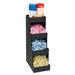 Dispense-Rite CTVH-4BT Condiment Organizer w/ (4) Bins - Black