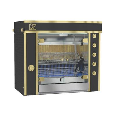 Rotisol USA GF975-2G-LUX Gas 3 Spit Commercial Rotisserie w/ 6 Bird Capacity, Natural Gas, Stainless Steel, Gas Type: NG